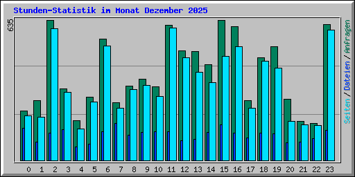Stunden-Statistik im Monat Dezember 2025